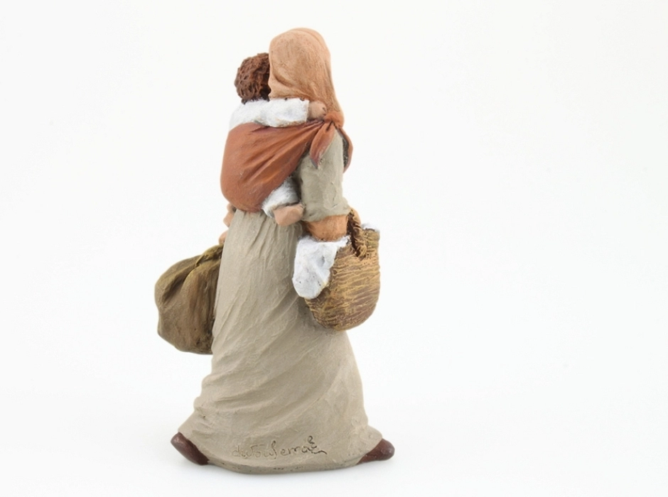 Pastora con niño 12 cm.