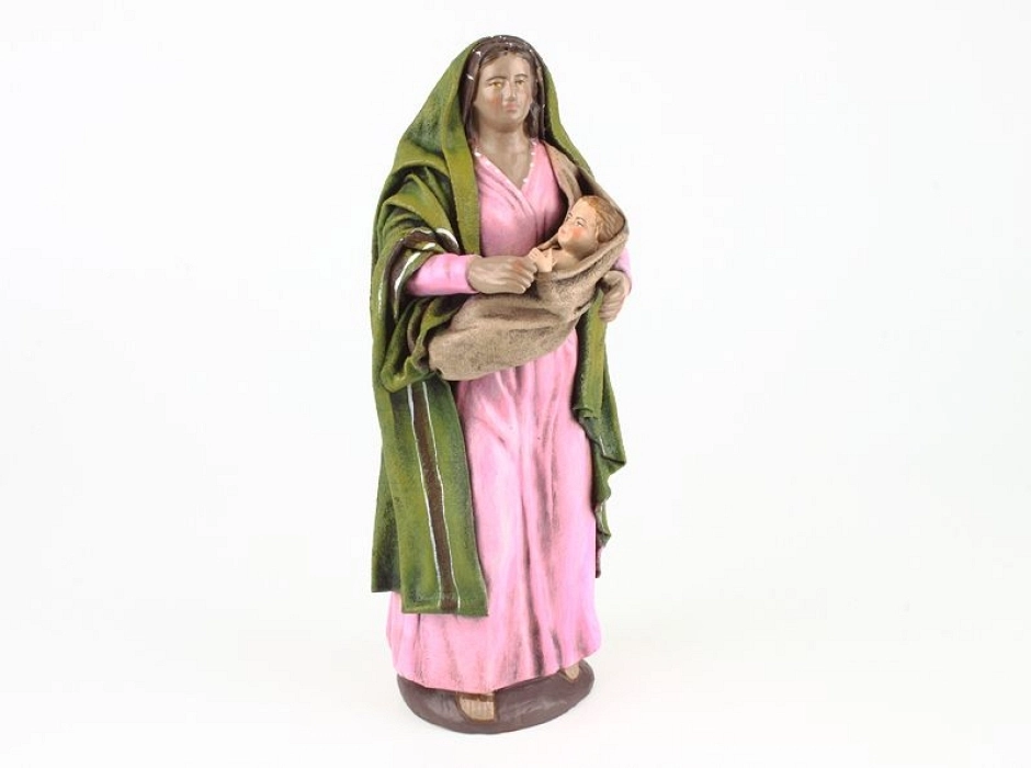 Pastora con niño