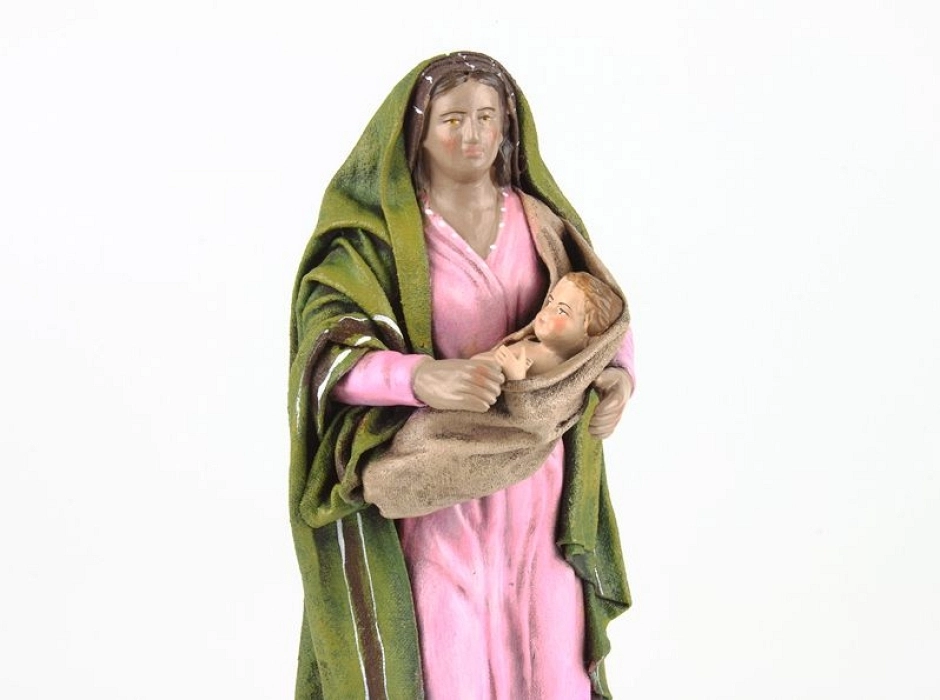 Pastora con niño