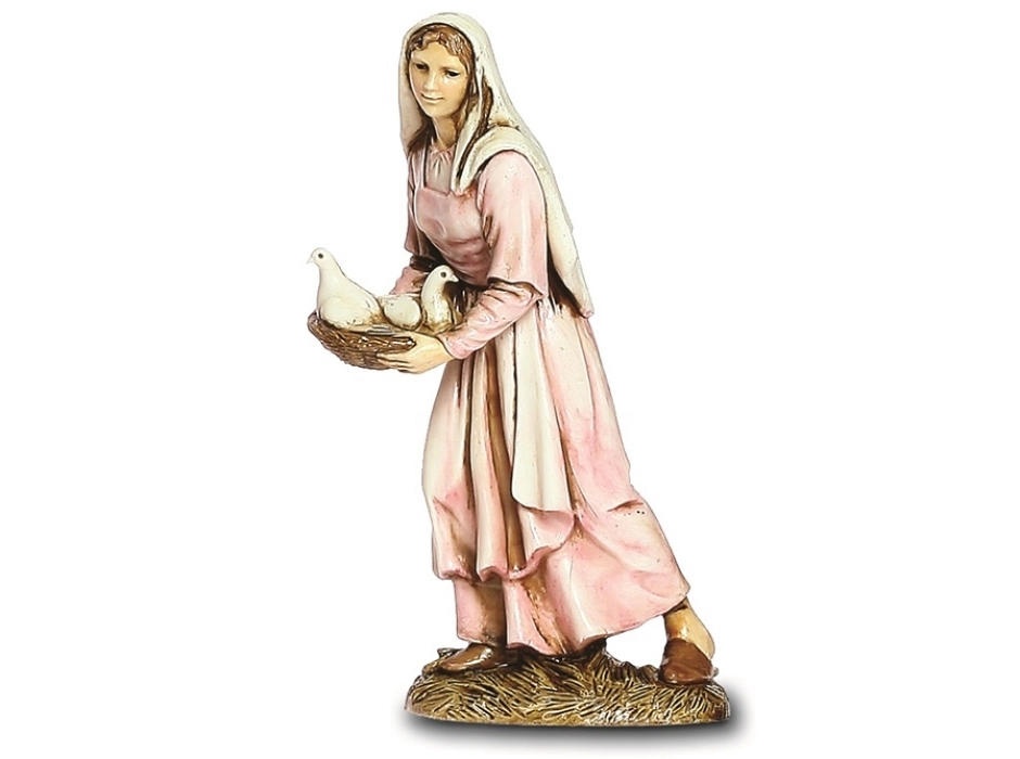Pastora con palomas 12 cm. Pastora con palomas 12 cm.