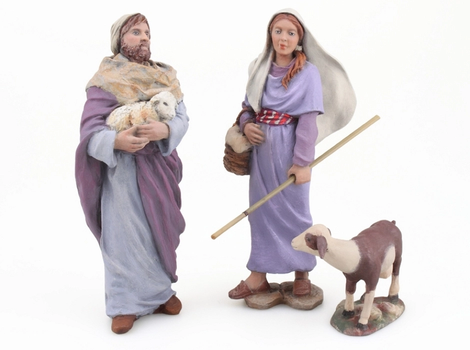 Pastora con vara 12 cm.