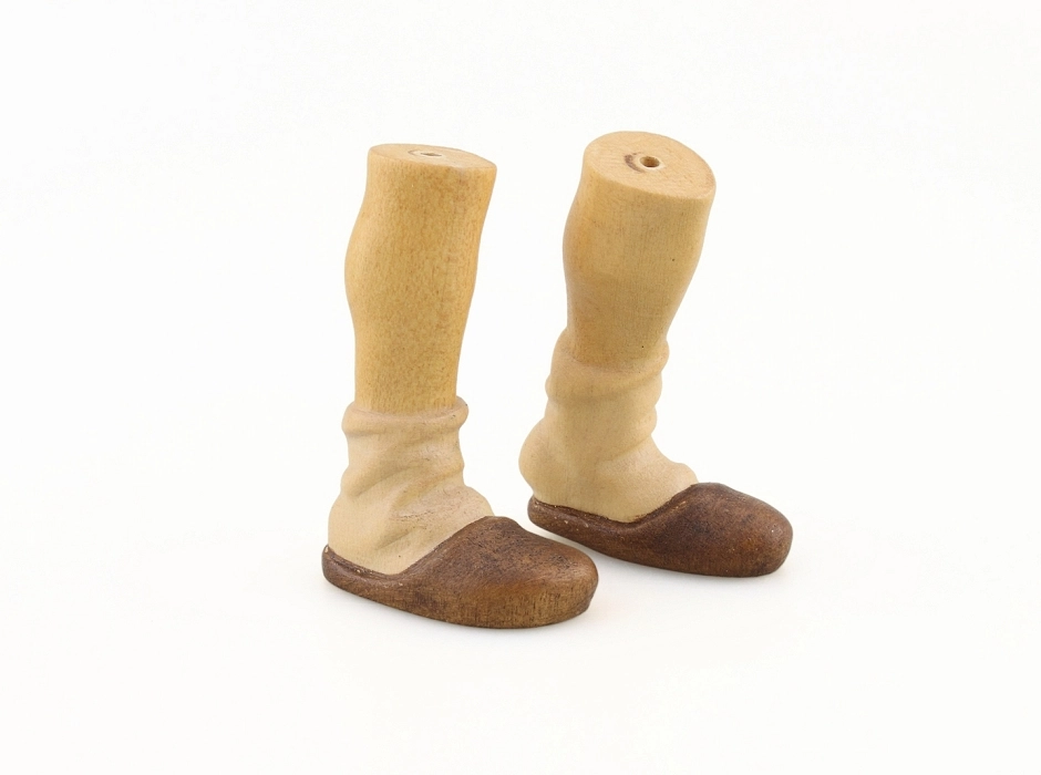 Pies con babuchas orientales 20 cm. (pareja)