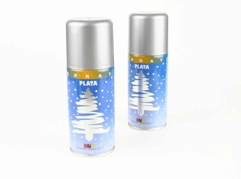 Pintura en spray plata