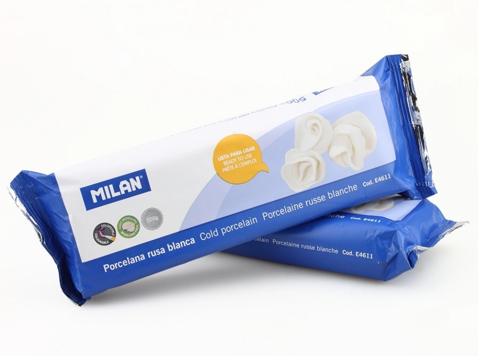 Porcelana rusa blanca Milan 500 g.