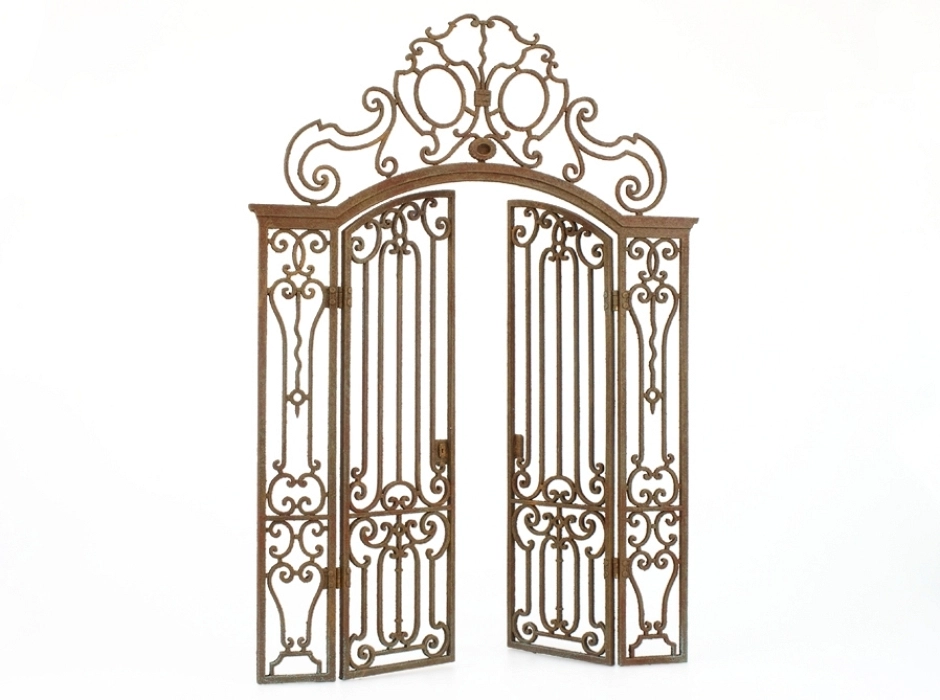 Puerta de forja barroca con 2 hojas