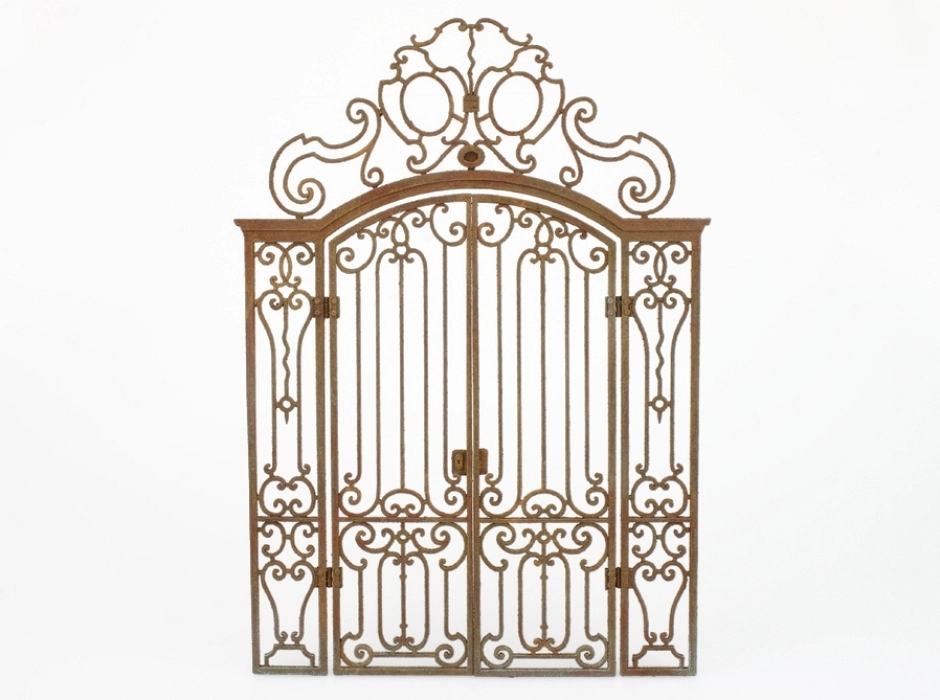 Puerta de forja barroca con 2 hojas