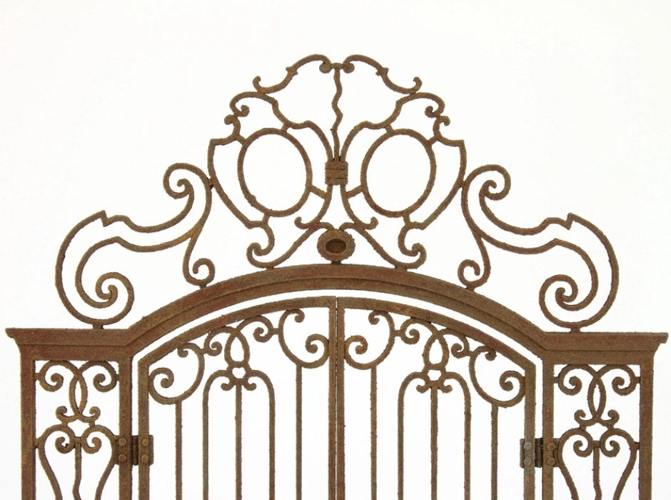Puerta de forja barroca con 2 hojas
