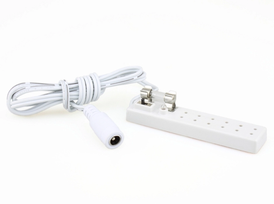 Regleta 6 conexiones con Jack Ø 2.1. 12V.
