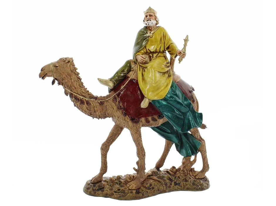 Reyes Magos a camello 12 cm. (3 piezas)