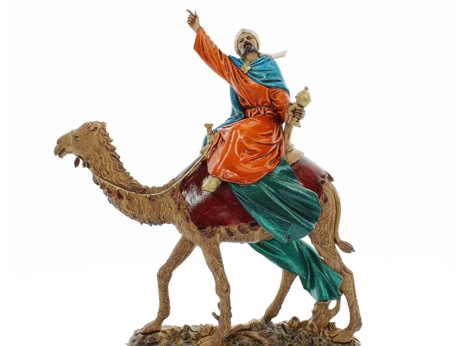 Reyes Magos a camello 12 cm. (3 piezas)