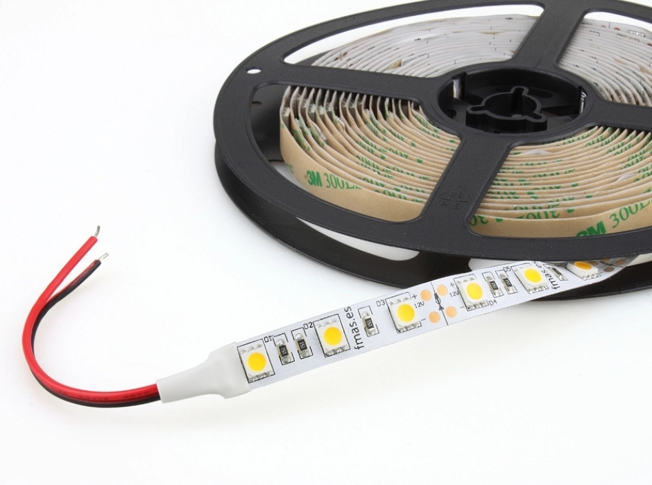 Rollo tira 300 LEDs (5 m.) Blanco cálido 12V.