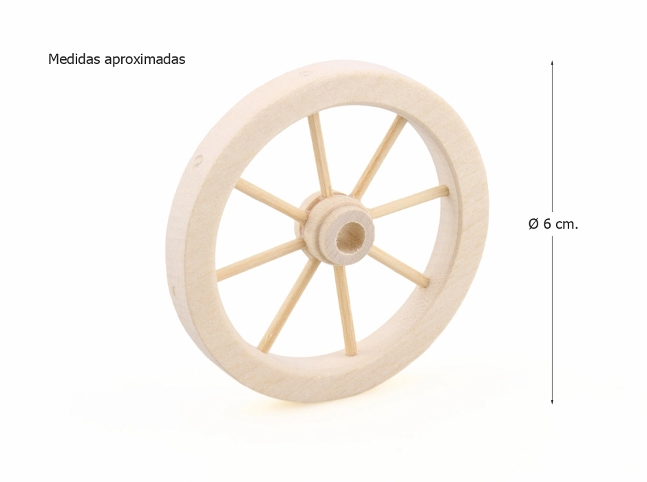 Rueda para carro 6 cm.