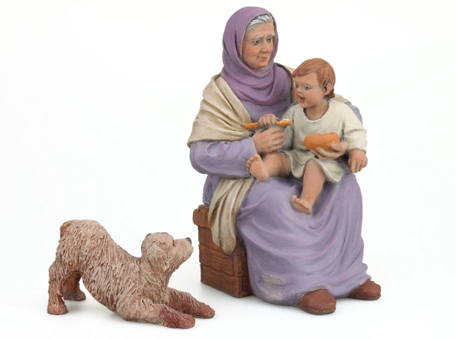Santa Ana con el Niño (Las sopas de la abuela) 17 cm. Santa Ana con el Niño (Las sopas de la abuela) 17 cm.
