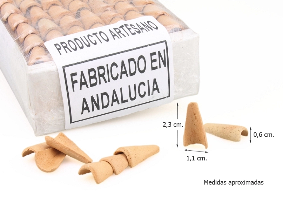 Teja roblón rústica 2,3 x 1,1 cm. (Caja 224 UNI.)