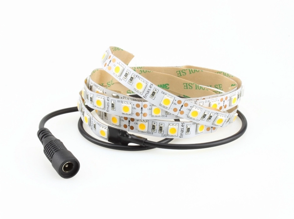 Tira 60 LED (1 m.) blanco cálido 14.4W. 12V.