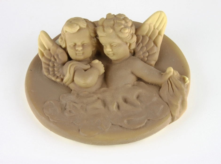 Tondo con angelitos (11,5 cm.)