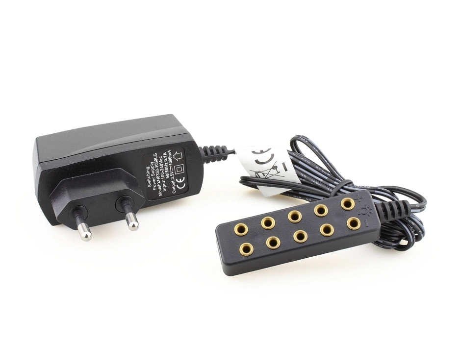 Transformador 3,5V. CC. 1A. con regleta 5 conexiones