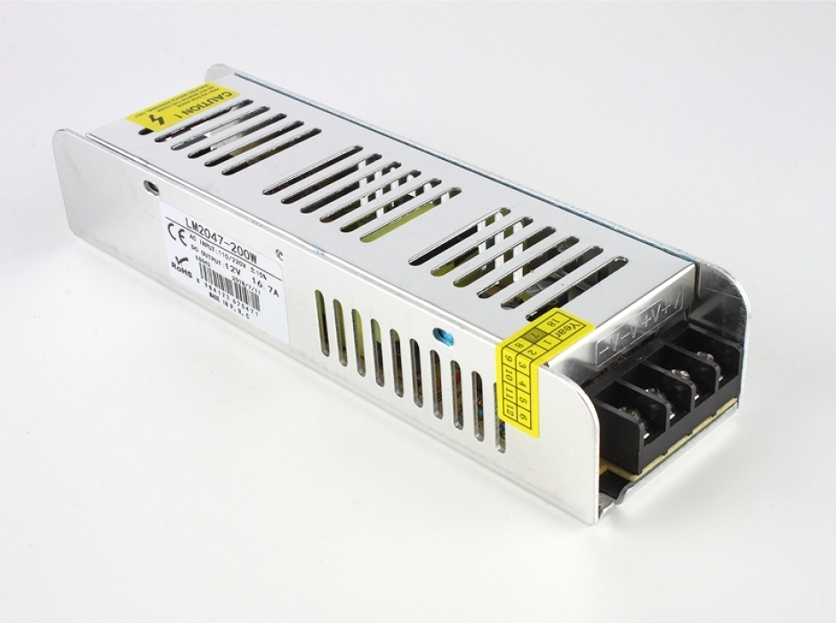 Transformador de borna con tornillo 12V.