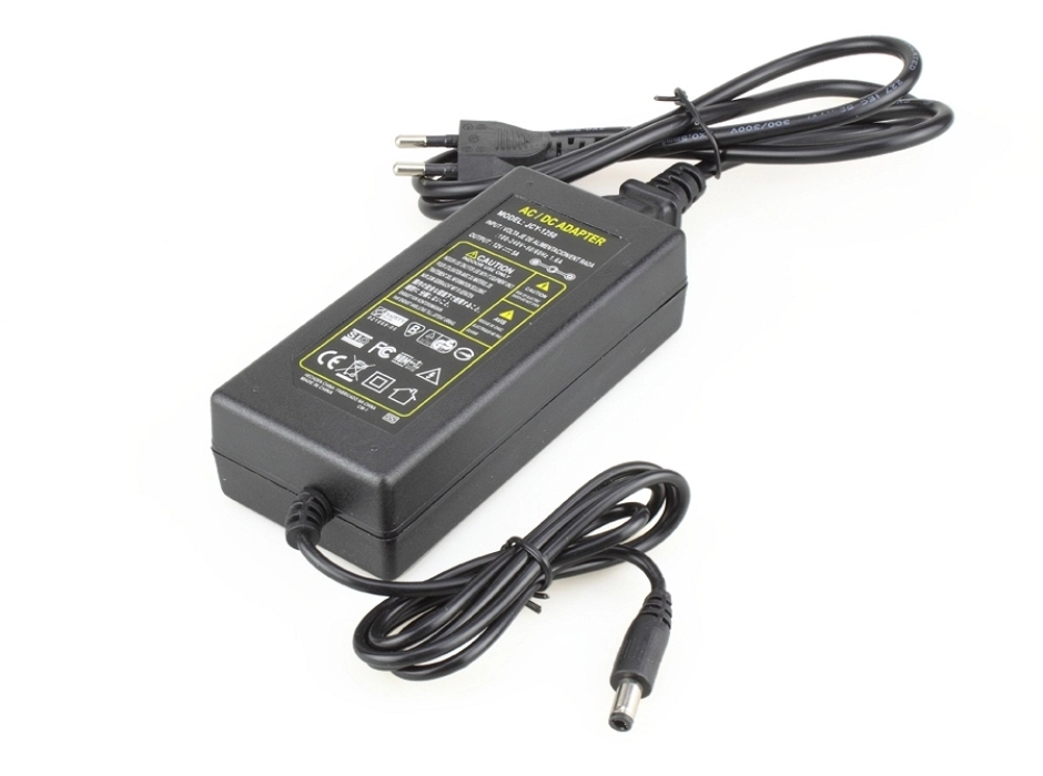Transformador para tiras de LED 12V. con clavija Jack