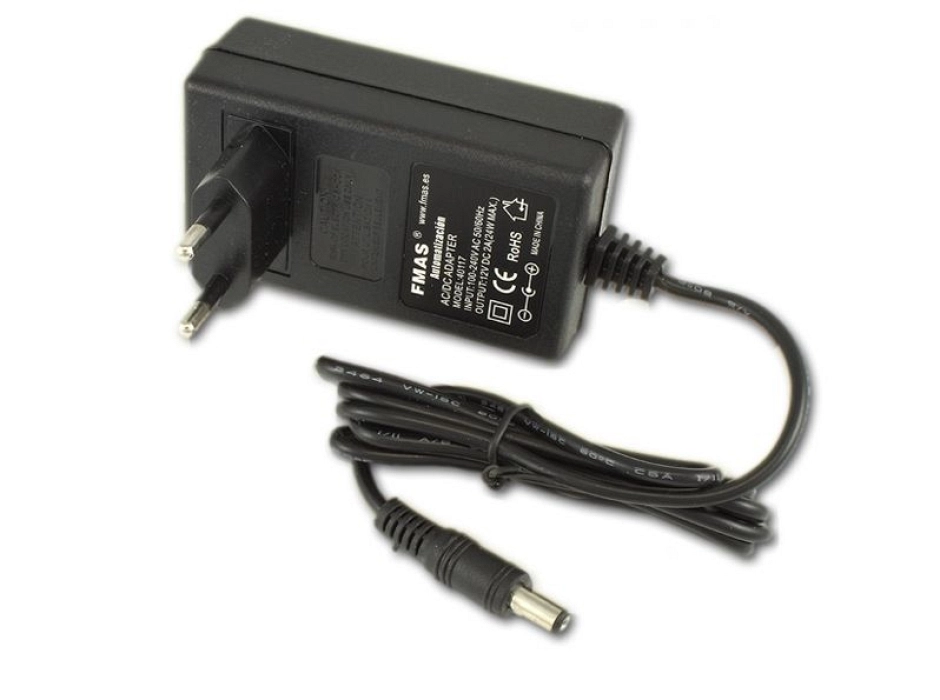 Transformador para tiras de LED 12V. con clavija Jack