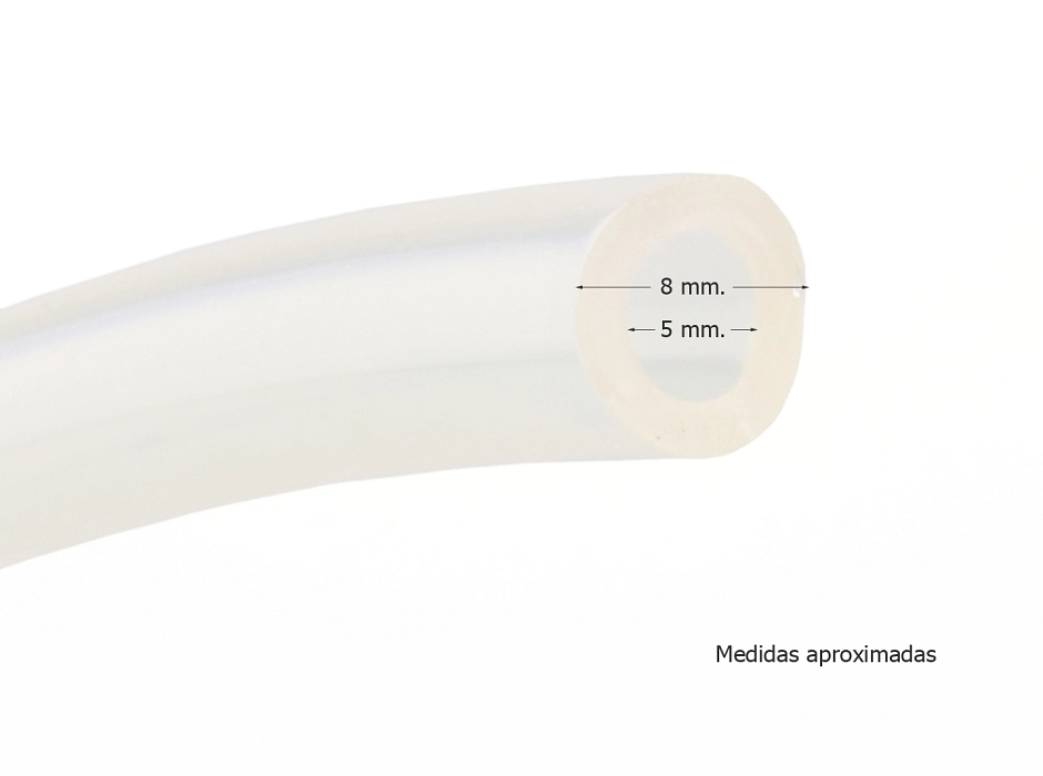 Tubo PVC Ø 5 mm. (Largo 1 m.)